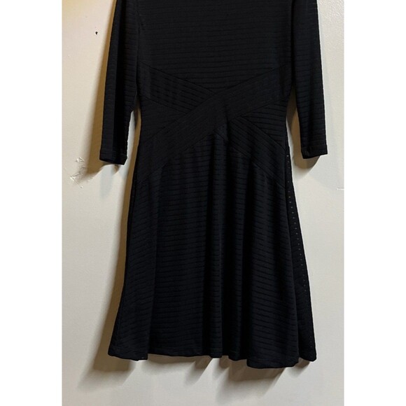 Sami & Dani Classic Black Sheer Stretch Sheath Cocktail Dress Sz 12 Size Medium - Picture 9 of 9